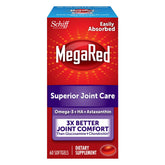 Schiff MegaRed aceite krill cápsula blanda, omega-3 para apoyar articulaciones.