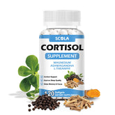 SCOLA cortisol detox frasco con cápsulas blandas para equilibrio emocional y sueño tranquilo