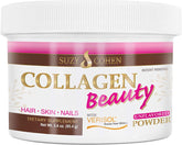 Script Essentials Collagen Beauty Powder en bote para uso diario de belleza.