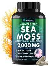 Secret Element Sea Moss Capsules botella para una rutina diaria de bienestar.