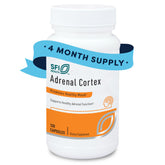 SFI Health Adrenal Cortex: frasco de cápsulas para apoyo diario de la salud suprarrenal.
