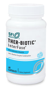 SFI Health Ther-Biotic InterFase cápsulas para apoyo digestivo diario.