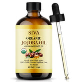 SIVA Jojoba Orgánico: botella de cristal para hidratación suave del rostro