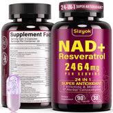 Sizyok NAD 1100mg liposomal en botella, posible mayor biodisponibilidad.
