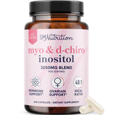 SMNutrition Myo-Inositol y D-Chiro Inositol, cápsulas, soporte hormonal femenino en la presentación.