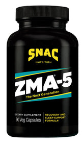 SNAC ZMA-5: botella con etiqueta clara para identificar ingredientes y uso nocturno