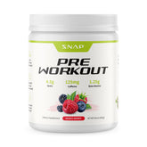Snap Supplements Pre-entrenamiento con remolacha en envase para energía sostenida.