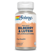 SOLARAY arándano europeo luteína, botella: posible apoyo a la salud visual diaria.