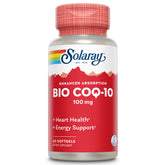 SOLARAY Bio CoQ-10 cápsulas de 100 mg para posible aporte energético.