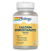 SOLARAY calcio hydroxiapatita, botella de cápsulas, apoyo a huesos fuertes y dientes sanos.