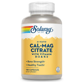 Solaray botella calcio-magnesio-d3-k2 para apoyar la salud oseay dientes
