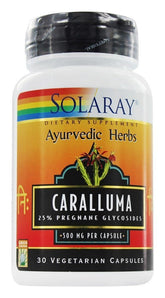 SOLARAY Caralluma Extract en botella, potencia vegetal para tu rutina diaria.