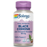 SOLARAY cimifuga negra frasco 80 mg para apoyo de la salud femenina durante la menopausia.