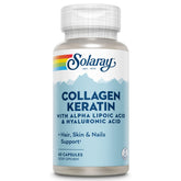 SOLARAY Colágeno Keratina: botella de suplemento para uso diario y bienestar general
