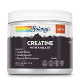 SOLARAY Creatina con Shilajit en bote, potencia muscular para entrenamientos diarios