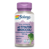 SOLARAY Extracto de Brócoli Activado 350 mg, botella con etiqueta clara para uso diario.