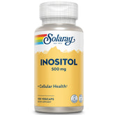 SOLARAY Inositol 500 mg, frasco claro para apoyo a la función cerebral.