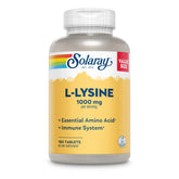 SOLARAY L-Lisina en botella frontal, apoyo diario para la vitalidad