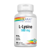 SOLARAY L-Lisina 500 mg, cápsulas vegetales para uso diario.