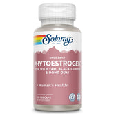 SOLARAY fitoestrógeno de uso diario, botella visible, apoyo al equilibrio hormonal.