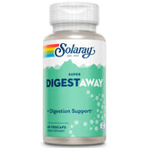 SOLARAY Super Digestaway: bote de cápsulas para apoyar la digestión tras la comida.