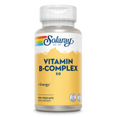 SOLARAY Vitamina B Complex 50 mg frasco, apoyo al metabolismo y energía diaria.