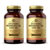 Solgar Aceite de Onagra 1300 mg, botella frontal, apoyo piel saludable