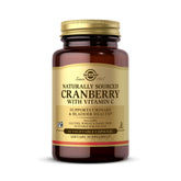 Solgar Cranberry con Vitamina C, frasco de cápsulas vegetales para la salud urinaria