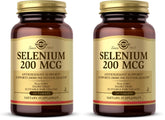 Solgar Selenio 200 mcg, botella de tabletas, aporta selenio, mineral esencial.