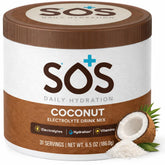 SOS Hydration bote coco, 31 porciones, hidratación rápida para entrenamientos.