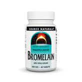 Source Naturals Bromelain 500 mg, tabletas, apoyo a la descomposición de proteínas tras comer.