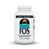 Source Naturals FOS 1000 mg, botella, apoyo a la flora intestinal de forma natural.