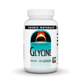 Source Naturals glicina 500 mg en cápsulas, uso diario recomendado