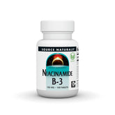 Source Naturals Niacinamida B-3, frente del envase, uso diario recomendado para bienestar general.