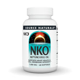 Source Naturals NKO Neptune Krill Oil, botella con cápsulas para salud cardiovascular.