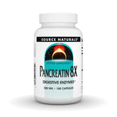 Source Naturals Pancreatin 8X – cápsulas para apoyar la digestión diaria.