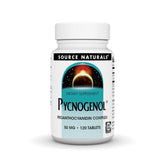 Source Naturals Pycnogenol 50 mg frasco con cápsulas, apoyo antioxidante potencial.