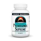 Frasco Source Naturals Pycnogenol Supreme para apoyo antioxidante diario.