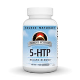 Source Naturals Serene Science 5-HTP botella, apoyo al estado de ánimo equilibrado.