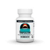 Source Naturals Vinpocetina en botella con cápsulas para claridad mental.