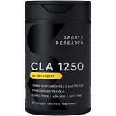 Sports Research CLA, botella de cápsulas, apoyo al rendimiento durante el entrenamiento