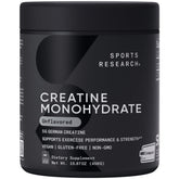 Sports Research Creatina Monohidrato Creapure, bote de 450 g, pureza y consistencia