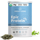 Sprout Living proteina vegetal original en envase, listo para batidos
