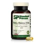 Standard Process Tuna Omega-3: cápsulas softgel para apoyar la función cerebral.