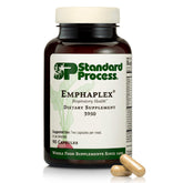 Standard Process Emphaplex bote frontal muestra el envase y su diseño para apoyo antioxidante.