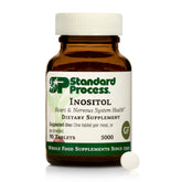Standard Process Inositol, botella de 90 tabletas, apoyo para sistema nervioso y metabolismo de lípidos.
