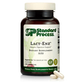 Botella de Lact-ENZ de Standard Process con cápsulas para apoyo digestivo diario.
