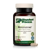 Multizyme de Standard Process: envase para apoyo digestivo diario.
