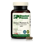 Standard Process Okra Pepsin E3: botella para uso diario y digestión de proteínas