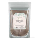Starwest Botanicals Bardana en polvo, empaque de 4 onzas listo para cocinar.